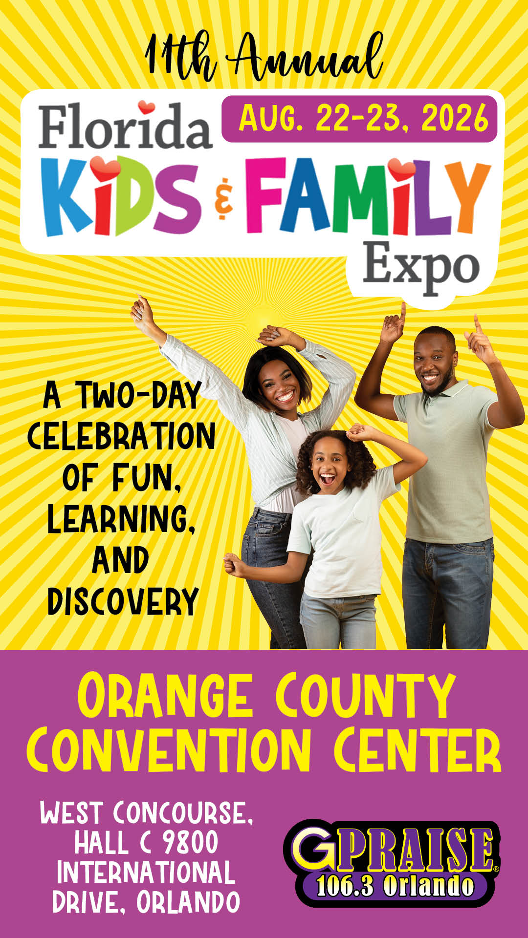 Florida Kids & Family Expo 2026  - Orlando & Central Florida (11th year!)