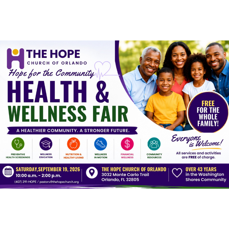 Hope for the Community Health & Wellness Fair