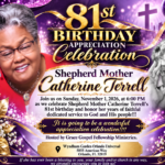 Shepherd Mother Catherine Terrell Appreciation Celebration