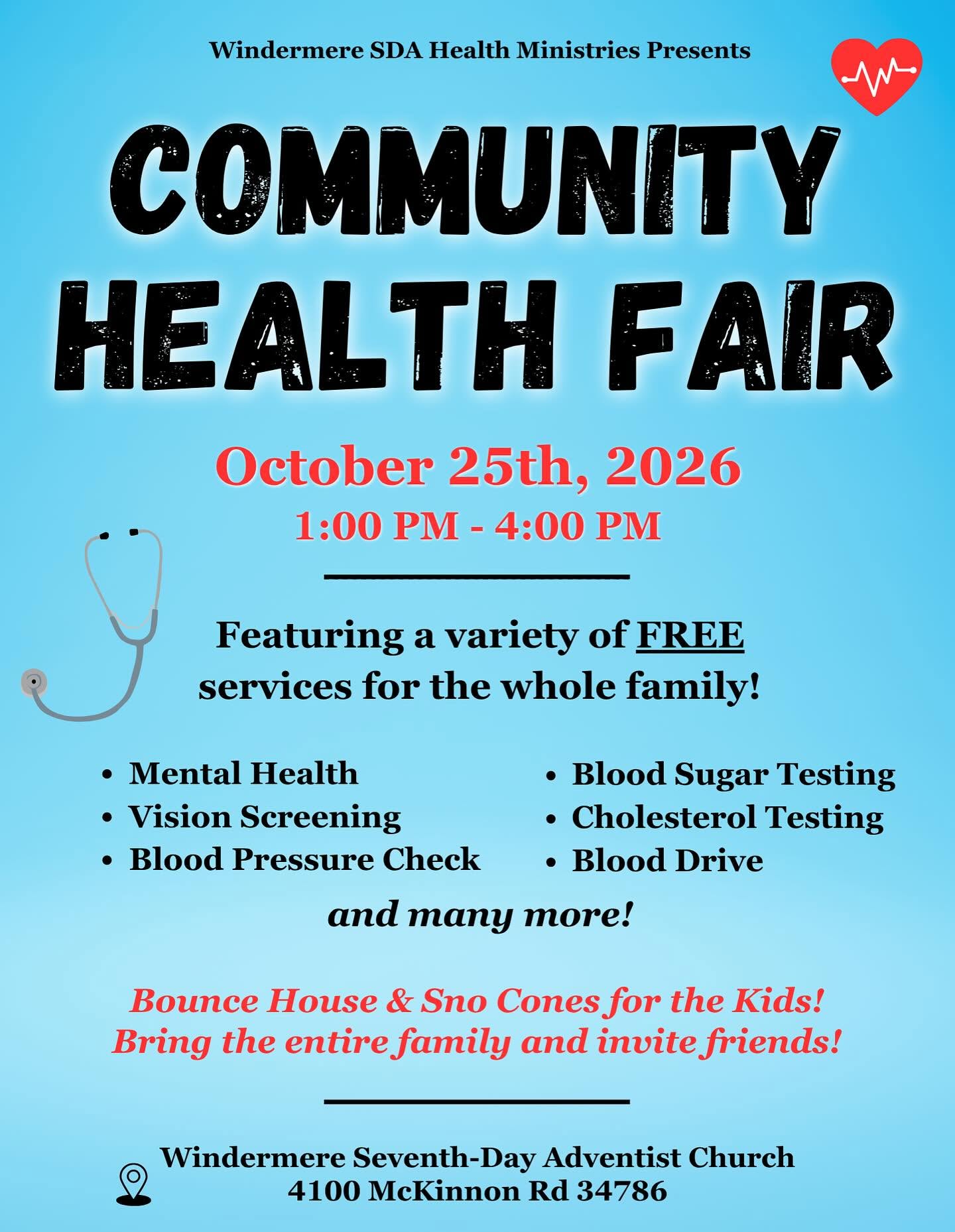 Community Health Fair!