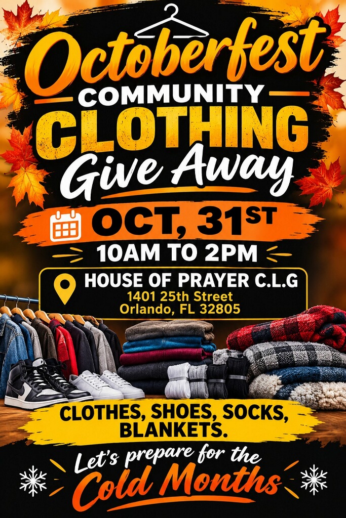 Octoberfest Community Clothing Give Away